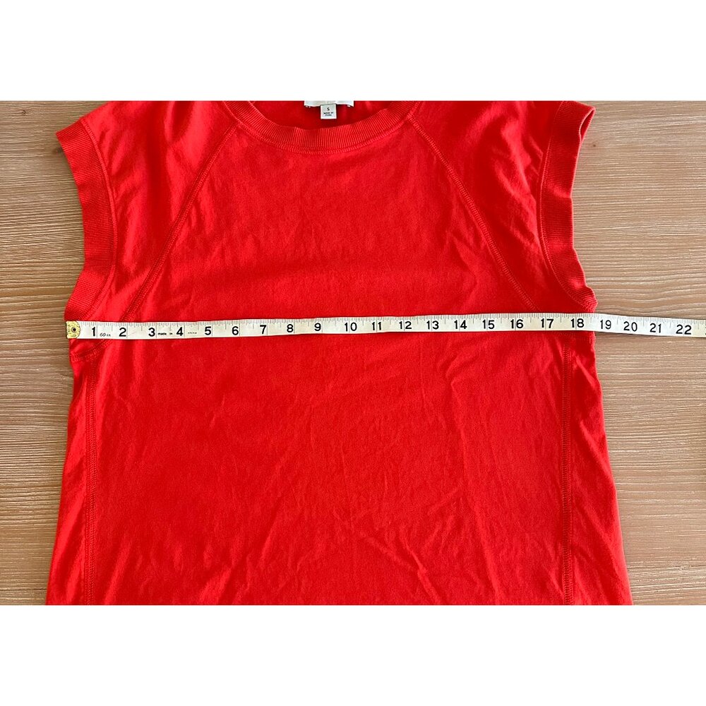 Evereve Nora Muscle Tee - Red - SMALL - Picture 4 of 7